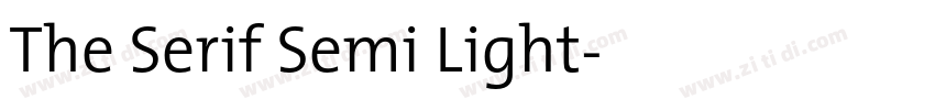 The Serif Semi Light字体转换 The Serif Semi Light字体转换